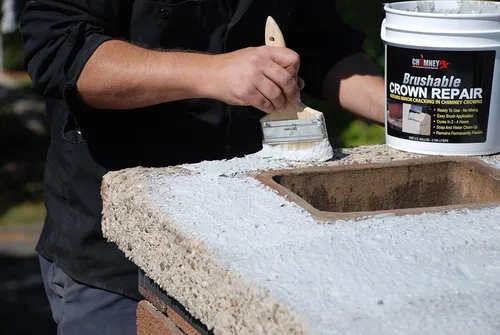 Vista 4 de ChimneyRx Brushable Crown Repair reparador de chimeneas, 1 galón