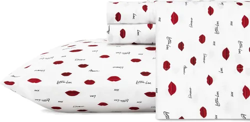 Vista 47 de Betsey Johnson - Juego de sábanas de tamaño individual, ropa de cama de microfibra con estampado Nerdy Teddies con sábana bajera de bolsillo