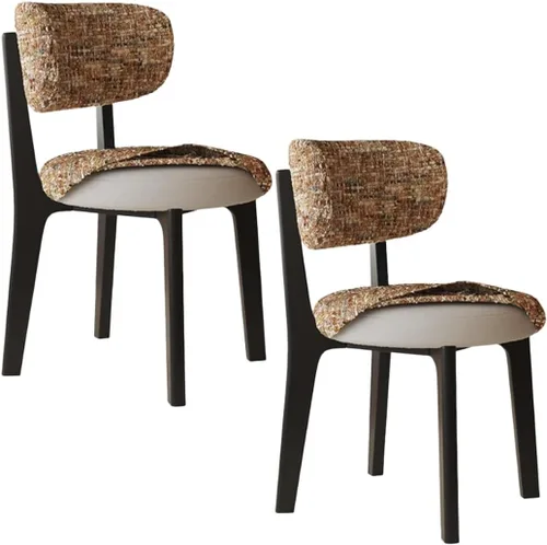 Vista 32 de YVYKFZD Solid Wood Dining Chairs, Armless Dining Room Chair Set, Upholstered Kitchen Chairs, Living Room Chair with Removable Fabric Seat Cushion