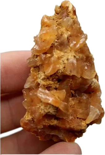Vista 8 de Minerales Piedras de cristal de apofilita naranja natural Ensayo o cristal Piedras de cristal y cristales Decoración de piedras de cristal de cuarzo