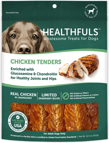 Vista 11 de Healthfuls Chicken Tenders - Golosinas para perros, 11 onzas