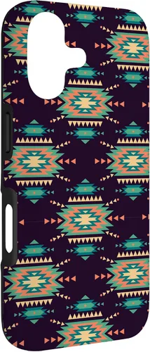 Vista 3 de Unique Western Black Turquoise Navajo Aztec Pattern Case for iPhone 17