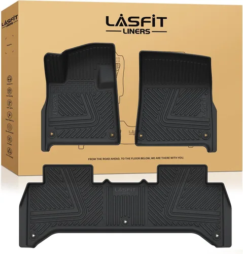 Vista 34 de LASFIT Alfombrillas para Freightliner Cascadia 2008-2017, protección para todo tipo de clima, revestimientos de automóvil de elastómero
