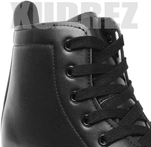 Vista 3 de XUDREZ - Patines clásicos de cuero de doble fila con diseño alto para mujeres y hombres