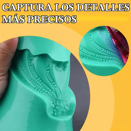 Vista 5 de Kit de fabricación de moldes de silicona de 46 onzas, goma de silicona súper elástica 15A para hacer moldes de bricolaje, kit de moldes de silicona