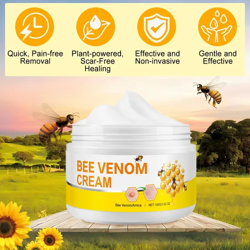 Vista 2 de ITSDAWN Bee Venom Cream, crema para la piel de veneno de abeja, crema hidratante hidratante para cara y todas las partes del cuerpo, 3.52 oz