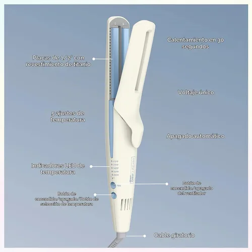 Vista 5 de INFINITIPRO BY Conair QuadAir - Plancha plana para alisar el cabello, control de daños con alisado de una sola pasada, Quad Power es cuatro placas