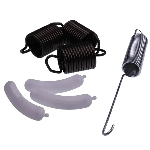 Vista 5 de IEQFUE Kit de lavadora 3 resortes de suspensión WP63907 y 1 resorte de suspensión de bañera W10250667 y 3 almohadillas de desgaste de bañera 285744