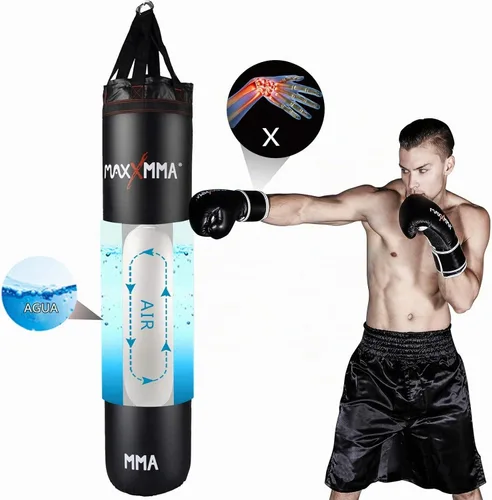 Vista 4 de MaxxMMA Kit de bolsa pesada de agua/aire de 5 pies (peso ajustable de 70 ~ 140 libras)