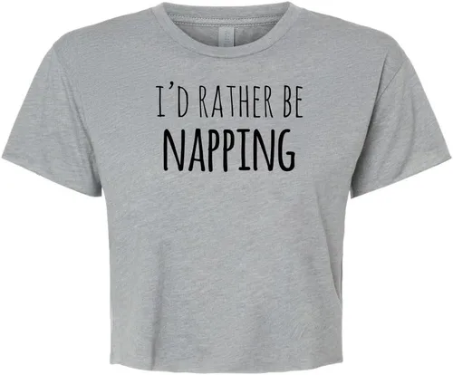 Vista 13 de Women's Screen Printed Crop Tee, Shirts With Sayings