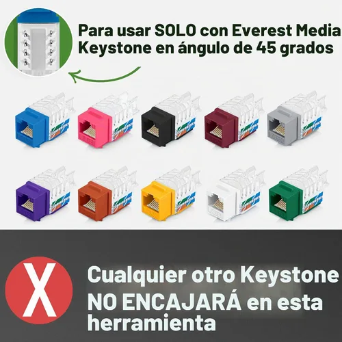 Vista 2 de Everest 45Term - Herramienta Keystone de terminación de velocidad en ángulo de 90°