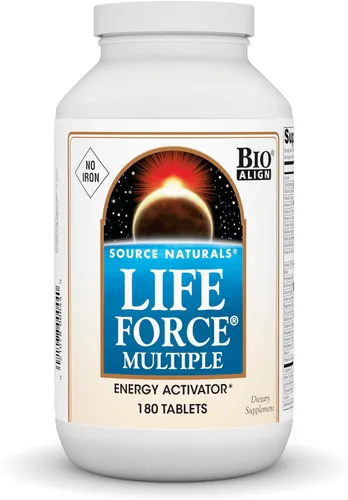 Vista 9 de Source Naturals Life Force Múltiples Multivitamínicos diarios sin hierro de alta potencia Vitaminas, minerales, antioxidantes y nutrientes – Energía