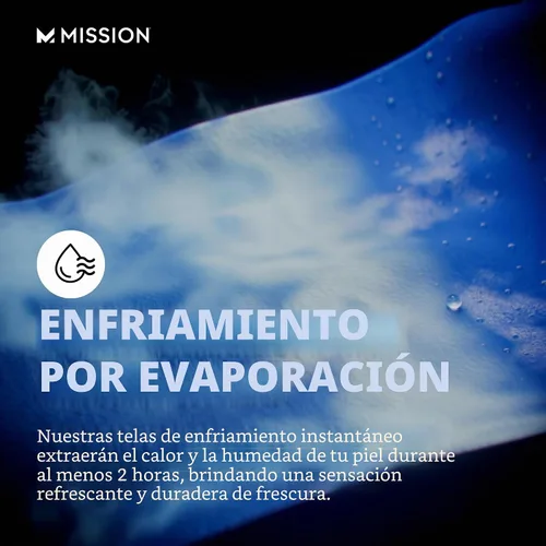 Vista 4 de MISSION Toalla refrescante original, microfibra suave y duradera, enfría hasta 2 horas, protección solar UPF 50, lavable a máquina Jaspe
