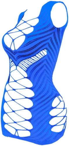 Vista 9 de Lencería Sexy para Mujeres Chemise Halter de Red con Escote en V Profundo Mini Vestido de Malla Caliente Body Conjuntos de Stripper para el Día