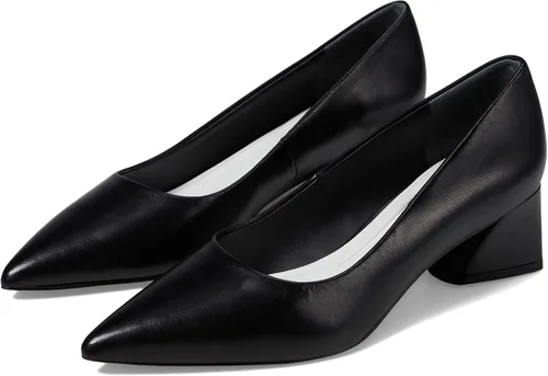 Vista 21 de Franco Sarto Women's Racer Pointed Toe Block Heel Pumps Zapatilla Ballet Rosa Claro Gamuza