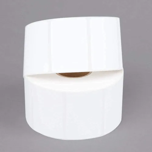 Vista 2 de VisionTechShop LST-801B, 58 x 40 mm (2.283" x 1.575"), UPC, 700 por rollo, 12 rollos/caja, en blanco