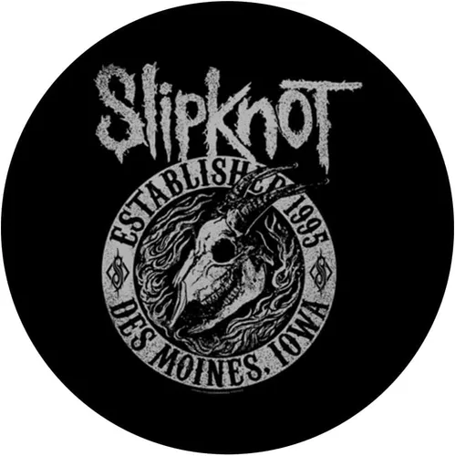 Vista 3 de PopSockets intercambiables con diseño de llamas de cabra, color negro