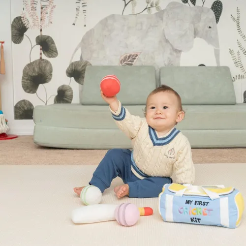 Vista 6 de My First Cricket Kit Mini juguete de peluche suave de algodón Regalo para bebé de 0 a 18 meses 3 bolas de cricket sensoriales suaves