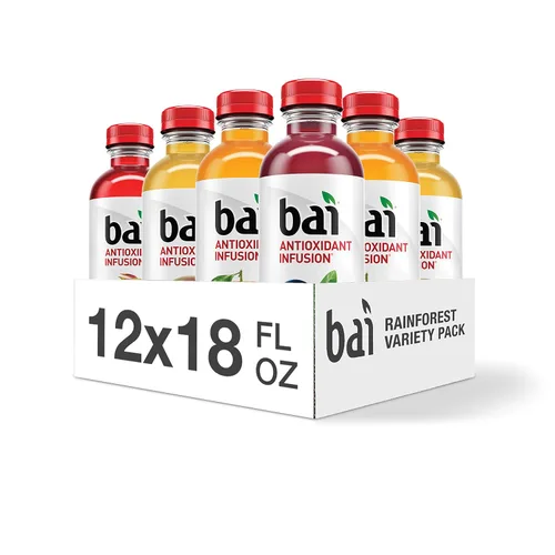 Vista 18 de Bai Coco Volcanic - Paquete variado de bebidas antioxidantes (paquete de 1) 18 onzas líquidas, 270 onzas líquidas