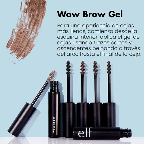 Vista 2 de e.l.f. Gel para Cejas Wow, Voluminizante, Construible, Híbrido de Cera y Gel, Crea Cejas Completas y de Aspecto Voluminoso, Fija los Pelos