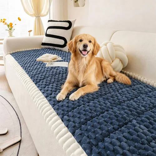 Vista 11 de OTOB Funda de sofá para perros, lavable, antideslizante, divertida funda para sofá para mascotas, protector de muebles suave y acogedor, apto