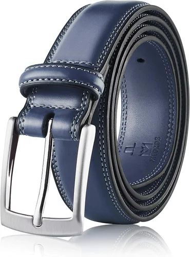 Vista 25 de MILORDE Cinturón de vestir de cuero genuino para hombre, hecho a mano, 100% cuero de vaca, diseños clásicos y modernos para trabajo, negocios y uso