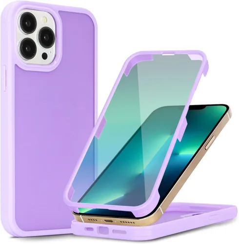 Vista 13 de Funda para iPhone 12 mini con protector de pantalla, color negro