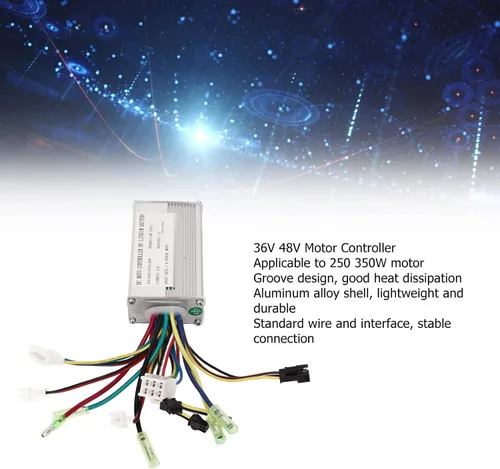 Vista 6 de Controlador de motor de CC con mazo de cables Controlador de motor Batería de litio para 36V 48V 17A eléctrico