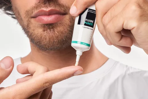 Vista 6 de Novexpert Líquido purificador, crema facial de zinc para mujeres y hombres, crema facial de rápida absorción para pieles propensas al enrojecimiento