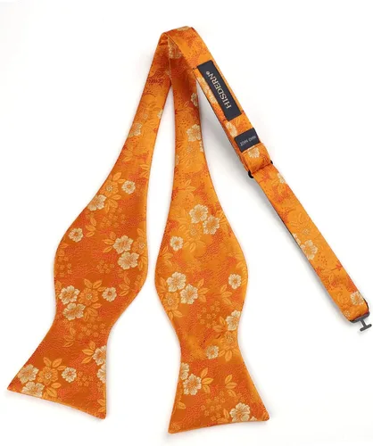 Vista 3 de HISDERN Pajaritas para hombre, corbatines florales para hombre, pajarita para hombre, pañuelo tejido jacquard pajarita de bolsillo cuadrado