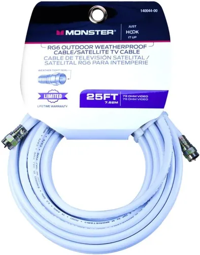 Vista 2 de Monster Cable Video Cable Coaxial Digital 75 Ohm 25' Carded