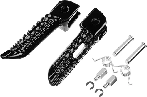 Vista 2 de Reposapiés delanteros para pedales para Suzuki GSXR600 GSXR750 GSXR1000 de 2001-2022 (Reposapiés delanteros - Negro)