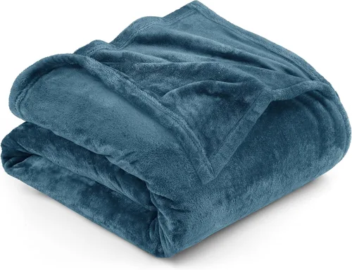 Vista 79 de Utopia Bedding - Manta de vellón de lujo, mullida, antiestática; manta de suave microfibra de 8.8 oz/yd² (300 g/m²) para sofá y cama; tamaño Gris
