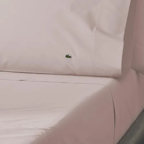 Vista 2 de Lacoste - Juego de sábanas de percal 100% algodón de 3 piezas – Ropa de cama ligera y ultrasuave con bolsillos profundos, resistente a las arrugas