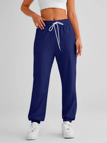 Vista 3 de AUTOMET - Pantalones deportivos de cintura alta y con bajos ajustables para mujer