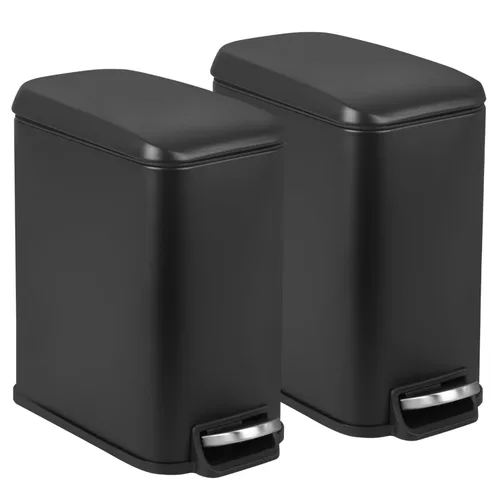 Vista 8 de Cubo de Basura con Pedal de Acero Inoxidable de 13 Galones Cubo de Basura de Metal con Tapa Cubos de Basura Grandes para Cocina, Baño, Baño, Oficina