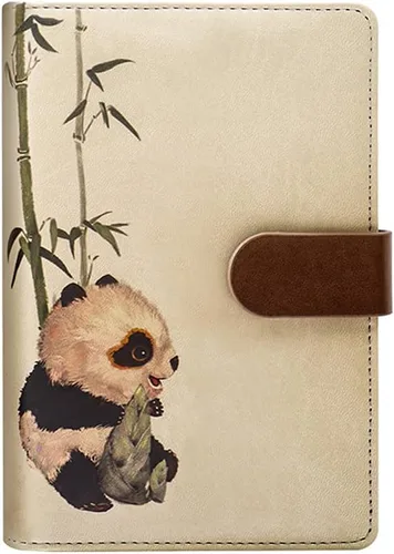 Vista 9 de ToiM Carpeta simple A6 para diario, cuaderno de cuero sintético, cuaderno de escritura, cuaderno suelto, cuaderno manual, bloc de notas, libros