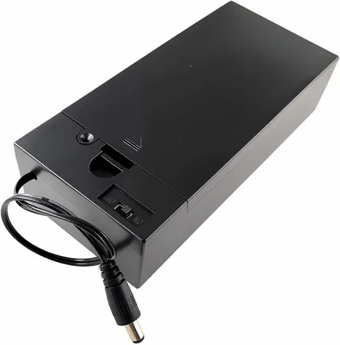 Vista 18 de 2 unidades de soporte para pilas D de 8 ranuras con respaldo doble y cables, caja para pilas de tamaño D de 8x1.5V 8D bilateral