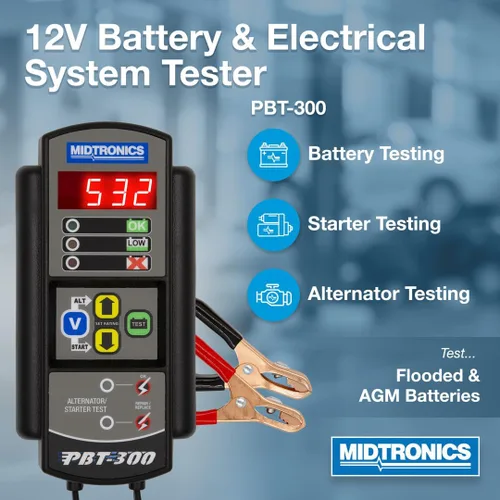 Vista 2 de Midtronics PBT300 sistema controlador de carga de batería de arranque