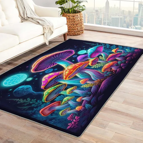 Vista 27 de Alfombra óptica visual de ilusión de vórtice 3D, alfombra de 2 x 3, alfombras lavables para entrada, sala de estar, dormitorio, alfombra de área