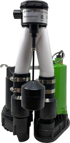Vista 4 de PumpSpy PS2000C SmartPump combinación premontada con conexión Wi-Fi, bomba de sumidero primaria de 1/2 HP y bomba de sumidero de reserva de batería