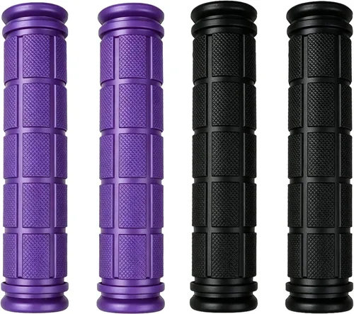 Vista 18 de 2 pares de puños/mangos para manillar de bicicleta con empuñaduras de hongo para bicicletas BMX/de carretera/de montaña