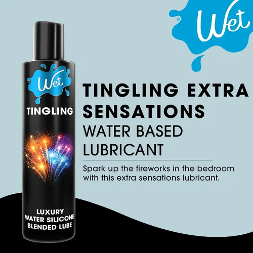 Vista 2 de Wet Cool Tingle - Lubricante de excitación a base de agua, lubricante de refrigeración personal de primera calidad para hombres, mujeres y parejas