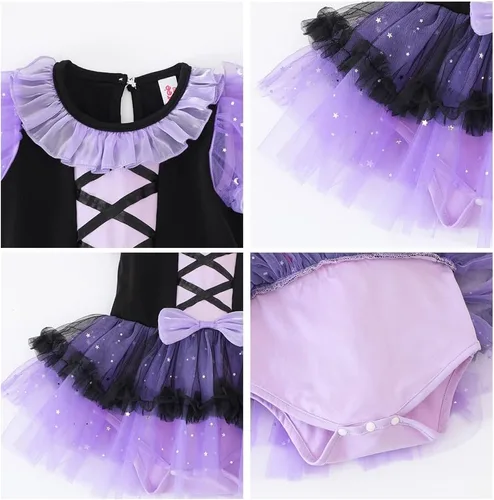 Vista 215 de Disfraz de princesa de Belle Sofía Blancanieves para niñas pequeñas, disfraz de princesa, Navidad, Halloween, mameluco con diadema