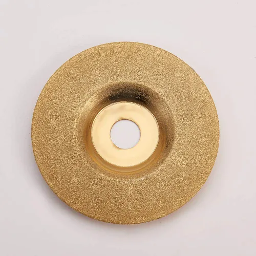 Vista 2 de Utoolmart Disco de pulido de diamante, muela abrasiva de piedra de 4 pulgadas, grano 150 para amoladora angular, tono dorado