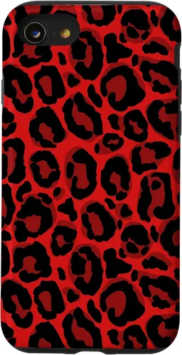 Vista 18 de Red Leopard Phone Case Cheetah Skin Pattern Women Case for iPhone 17