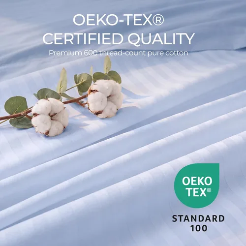 Vista 2 de FAUNNA 600TC - Protectores de almohada 100% algodón, tamaño estándar