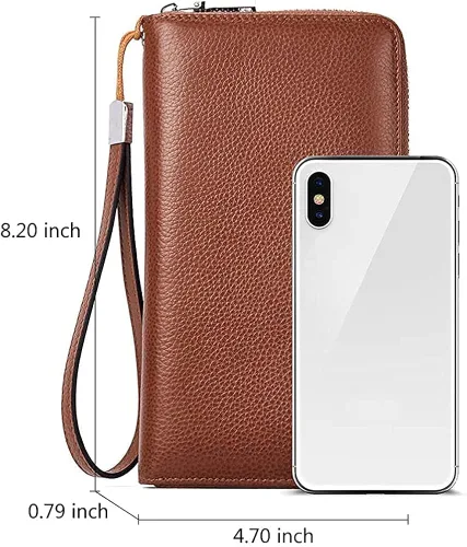 Vista 7 de BOSTANTEN Monederos y bolsos de cuero para mujer bolso de mano grande para trabajo bolso cruzado suave y carteras de cuero para mujer bloqueo RFID