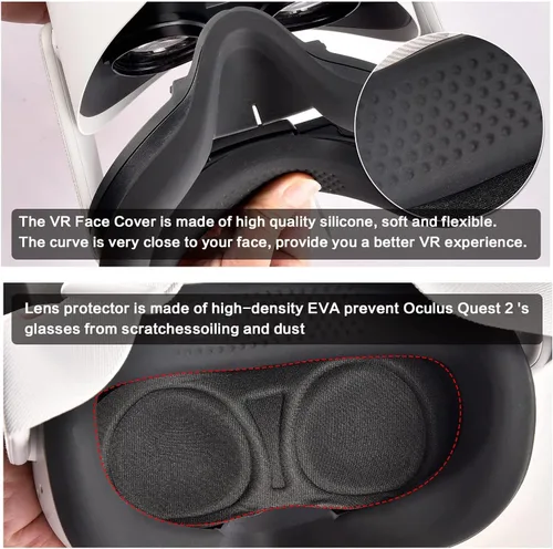 Vista 5 de Hard Carrying Case for Oculus Quest 2 All-in-One VR Gaming Headset with USB Flash Drive Case - 2 Pack