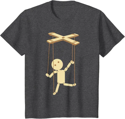 Vista 36 de Puppeteering - Camiseta de marionetas Ventrílocuo de tiriteros, Negro, S